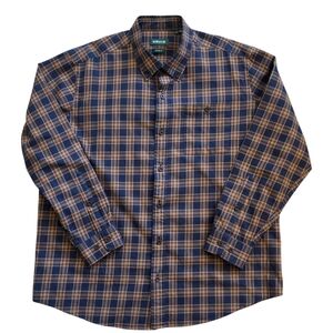 Orvis Signature Twill XL Plaid Button Down Shirt Extra Large